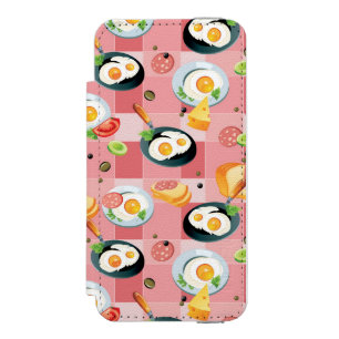 Capa Carteira Incipio Watson™ Para iPhone 5 Teste padrão do tomate e dos ovos fritos