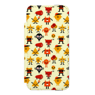 Capa Carteira Incipio Watson™ Para iPhone 5 Teste padrão engraçado dos monstro