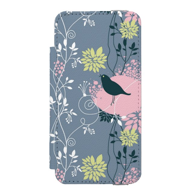 Capa Carteira Para iPhone, Incipio Teste padrão floral 8 (Frente do fólio)