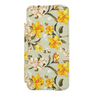 Capa Carteira Incipio Watson™ Para iPhone 5 Teste padrão floral brilhante bonito à moda