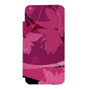 Capa Carteira Incipio Watson™ Para iPhone 5 Teste padrão floral magenta