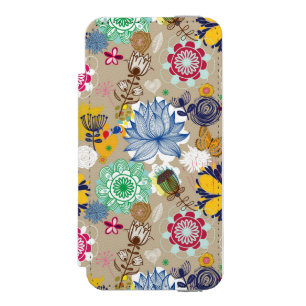 Capa Carteira Incipio Watson™ Para iPhone 5 Teste padrão floral no estilo retro 3