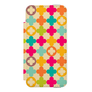 Capa Carteira Incipio Watson™ Para iPhone 5 Teste padrão medieval do rosette do vintage