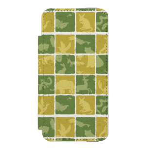 Capa Carteira Incipio Watson™ Para iPhone 5 teste padrão temático do jardim zoológico