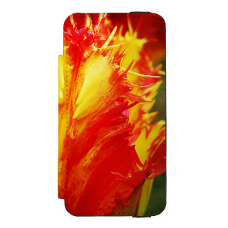 Capa Carteira Incipio Watson™ Para iPhone 5 Tulipa Vermelha E Amarelo