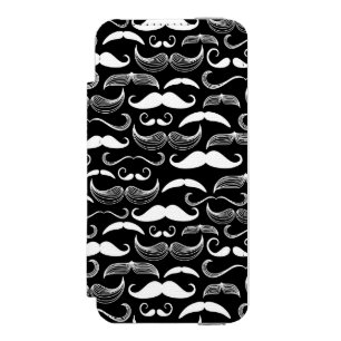 Capa Carteira Incipio Watson™ Para iPhone 5 Um clube dos cavalheiros. Teste padrão do bigode