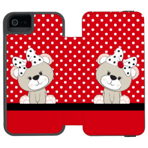 Capa Carteira Incipio Watson™ Para iPhone 5 ursinho bonitinho