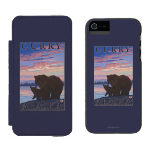 Capa Carteira Incipio Watson™ Para iPhone 5 Urso e Cub - caril, Alaska