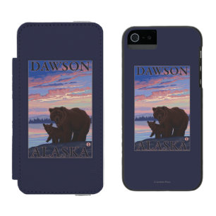 Capa Carteira Incipio Watson™ Para iPhone 5 Urso e Cub - Dawson, Alaska
