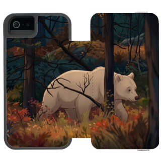 CAPA CARTEIRA INCIPIO WATSON™ PARA iPhone 5 URSO MAJESTOSO