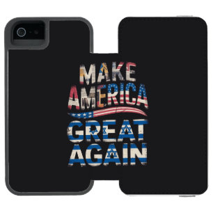 Capa Carteira Incipio Watson™ Para iPhone 5 Vamos fazer a América grande novamente