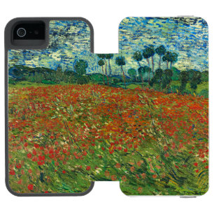 Capa Carteira Incipio Watson™ Para iPhone 5 Vincent Van Gogh Poppy Field Floral Vintage Art