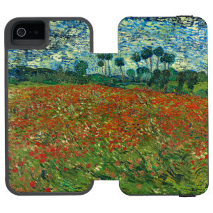 Capa Carteira Incipio Watson™ Para iPhone 5 Vincent Van Gogh Poppy Field Floral Vintage Art