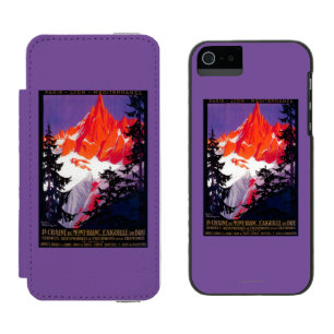 Capa Carteira Incipio Watson™ Para iPhone 5 Vintage PosterEurope de Chaine De Mont Blanc do La
