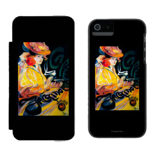 Capa Carteira Incipio Watson™ Para iPhone 5 Vintage PosterEurope de Jacqmotte Caf�