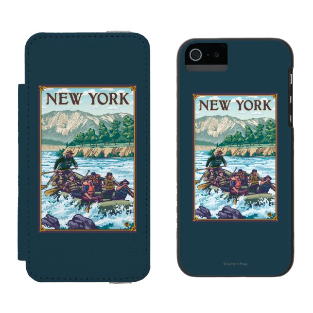 Capa Carteira Para iPhone, Incipio YorkRiver novo que transporta a cena (Lado a lado)