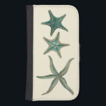 Capa Carteira Para Samsung Galaxy S4 Aquamarine Triple Starfish<br><div class="desc">Esta imagem dos diferentes tipos de peixes-estrela será uma adição de excelente na sua coleção de criaturas marinhas. Você pode se imaginar na praia caçando estrelas-do-mar ou brincando na areia. Esta imagem é perfeita para aqueles que amam a vida marinha e querem levá-la para onde quer que vá.</div>