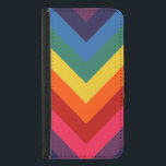 Capa Carteira Para Samsung Galaxy S5 Arco-Íris Retroativo Brilhante e Colorido<br><div class="desc">Padrão retrorreflector do arco-íris brilhante e colorido</div>