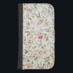 Capa Carteira Para Samsung Galaxy S4 As flores selvagens projetam para o material de<br><div class="desc">Imagem: 26935 flores selvagens projetam para o material de seda,  c.1790 (w/c no papel). Kilburn,  William (1745-1818). Victoria & museu de Albert,  Londres,  Reino Unido.  Arte,  belas artes.</div>