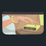 Capa Carteira Para Samsung Galaxy S4 As garotas apertam o botão de snooze do despertado<br><div class="desc">Composição da manhã no interior do quarto de glamour</div>