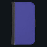 Capa Carteira Para Samsung Galaxy S4 Azul (pigmento) (cor sólida)<br><div class="desc">Azul (pigmento) (cor sólida)</div>