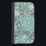 Capa Carteira Para Samsung Galaxy S4 Azulejo Batik Azul I<br><div class="desc">Floral</div>