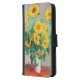 Capa Carteira Para Samsung Galaxy Buquê de Sunflower Claude Monet (Esquerda)