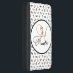 Capa Carteira Para Samsung Galaxy S5 Cachorros esportivos monogramados<br><div class="desc">Futebol esportivo é design monograma - personalizado com qualquer nome!</div>