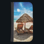 Capa Carteira Para Samsung Galaxy S4 Cadeiras de solteiro no travesseiro decorativo de<br><div class="desc">Cadeiras de solteiro na praia</div>