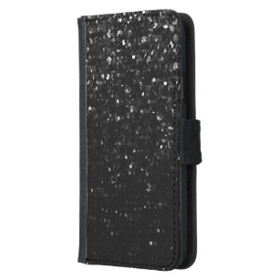 Capa Carteira Para Samsung Galaxy S5 Caixa Samsung S5 Bling de cristal preto Strass da