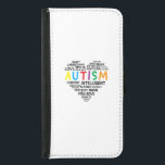 Capa Carteira Para Samsung Galaxy S5 Camisas de Consciência Autismo - Camisa do Coração<br><div class="desc">Camisas de Consciência Autismo - Camisa do Coração Autismo</div>