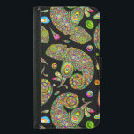 Capa Carteira Para Samsung Galaxy S5 Chameleon Psychedelic Fantasy<br><div class="desc">Um incrível Camaleão Abstrato fez na Arte Gráfica Vetor,  criando primeiro as gotas coloridas e psicodélicas e os elementos dos círculos,  e depois montando-os para compor a forma de Chameleon. Copyright BluedarkArt.</div>