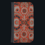 Capa Carteira Para Samsung Galaxy S4 Cinnabar Suzani I<br><div class="desc">Home Décor</div>