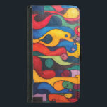 Capa Carteira Para Samsung Galaxy S5 Colorcubo 2<br><div class="desc">Cores simples através da lente fragmentada do Cubismo.</div>