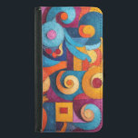 Capa Carteira Para Samsung Galaxy S5 Colorcubo 4<br><div class="desc">Cores simples através da lente fragmentada do Cubismo.</div>