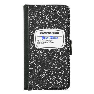 Capa Carteira Para Samsung Galaxy S5 Composição de notebook personalizável