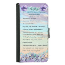Con Dios Todo Possível Marcos 10:27 Azul Lila