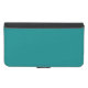 Capa Carteira Para Samsung Galaxy Cor Verde Azul Trendy Teal, (Frente (horizontal))