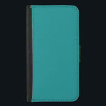 Capa Carteira Para Samsung Galaxy S5 Cor Verde Azul Trendy Teal,<br><div class="desc">Figura a cor verde azul do aço verde</div>
