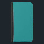 Capa Carteira Para Samsung Galaxy S5 Cor Verde Azul Trendy Teal,<br><div class="desc">Figura a cor verde azul do aço verde</div>