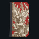 Capa Carteira Para Samsung Galaxy S4 Coral pequeno em vermelho<br><div class="desc">Vá por debaixo d'água para explorar o mar com todas essas diferentes criaturas marinhas. Esta obra de arte do mar, que envolve um fundo vermelho e um coral na moda é uma adição perfeita a qualquer amante de anêmona do mar. Pegue seu impressão de arte hoje em dia em seu...</div>