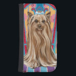 Capa Carteira Para Samsung Galaxy S4 Crown Princess Yorkie<br><div class="desc">Animais</div>