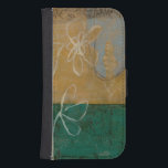 Capa Carteira Para Samsung Galaxy S4 Desenho Floral com flor selvagem e plantas<br><div class="desc">Muita coisa está acontecendo nesta pintura de Jennifer Goldberger. Um esboço floral toma palco central,  e pequenas árvores constituem o fundo. Os fãs de Eugene Delacroix e Edward Hopper podem querer comprar esta peça!</div>