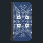 Capa Carteira Para Samsung Galaxy S4 Design de Peixes Submarinos com Fundo Azul<br><div class="desc">Uma reunião das mentes dos peixes,  esta design mostra uma cena submarina cheia de conchas marinhas num fundo azul. Um presente de excelente para um ictiologista ou qualquer um que adora ver peixe tendo uma natação!</div>
