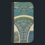 Capa Carteira Para Samsung Galaxy S4 Designs Orientais Azuis com Rostos Sorridentes<br><div class="desc">Designs orientais azuis magníficos e impressão florais constituem esta peça maravilhosa. Rostos sorridentes se aproximam de você com os designs. Compre uma cópia hoje!</div>