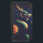 Capa Carteira Para Samsung Galaxy S5 Dragão da China<br><div class="desc">Um magnífico dragão chinês em uma postura enrolada, com chifres ouros brilhantes e escalas verdes vibrantes, é mostrado nesta trabalho de arte digital altamente realista. Cercado por flores vivas e um céu noturno cósmico, esta imagem mistura fantasia, cultura e beleza para criar uma visão espantosa. Perfeito para posters, propaganda ou...</div>