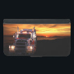 Capa Carteira Para Samsung Galaxy S5 Driver de caminhão<br><div class="desc">Motorista de caminhão... Seminário,  caminhão grande,  semirreboque,  18 rodas... com um caminhão em um raio de sol dramático ou de sol</div>