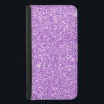 Capa Carteira Para Samsung Galaxy S5 Efeito da Largura Roxa<br><div class="desc">Uma capa de telefone roxa legal e tenra com o aspecto de brilho. O brilho é um efeito impresso e não uma falha real.</div>