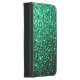 Capa Carteira Para Samsung Galaxy Estilhador de brilho verde-esmeralda (Direita)