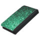 Capa Carteira Para Samsung Galaxy Estilhador de brilho verde-esmeralda (Topo)